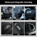Motorcycle Tank Bag Original for Secure Storage | motorcycle tank bag, magnetic tank bag, bike luggag - Image 6